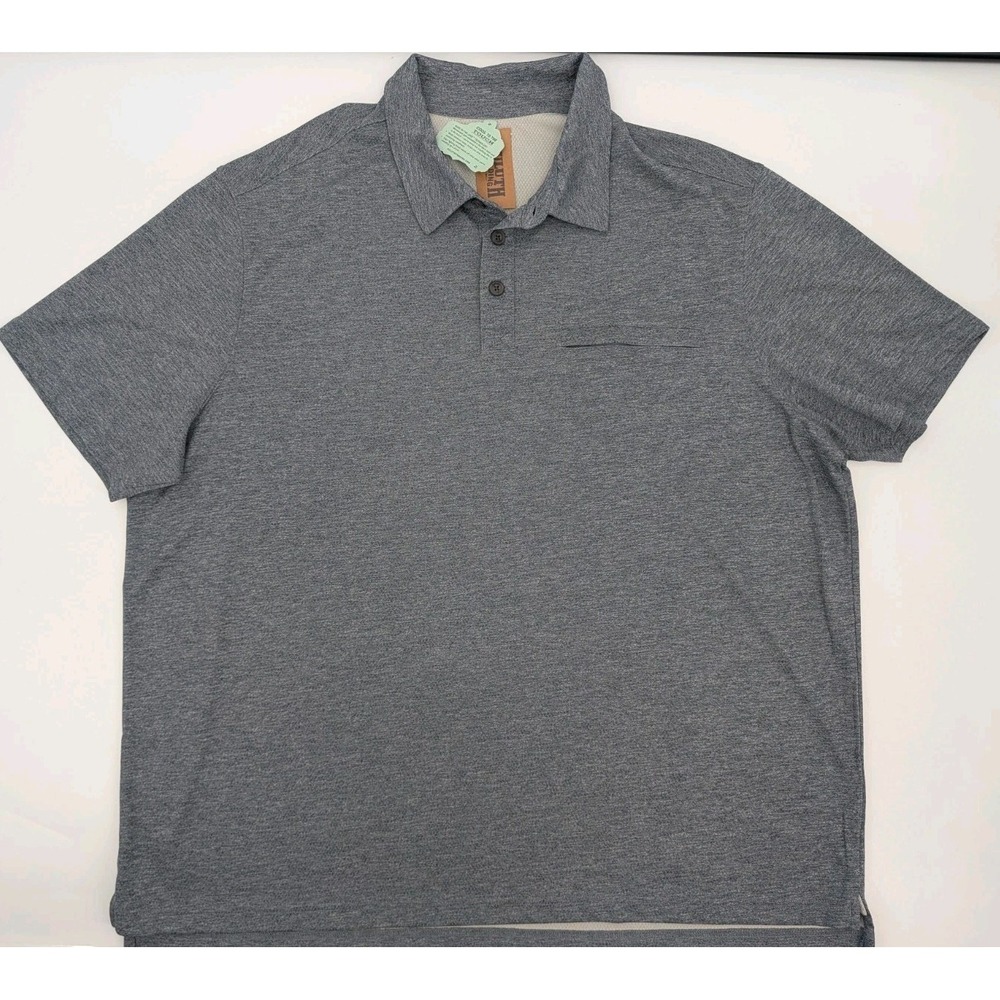 New Duluth Trading Co. Armichillo Cooling Polo Shirt 2XL Relaxed Shirt Sleeve